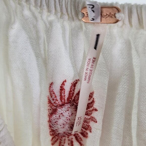 FREE PEOPLE emory embroidered midi dress Sz XS NEW - Picture 13 of 13